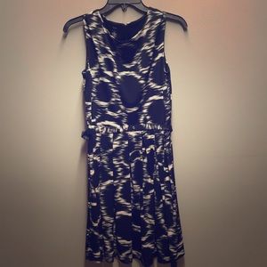 Alfani sleeveless black and white dress
